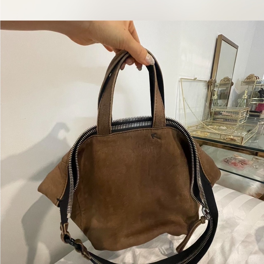 Brown Suede Women's Bag